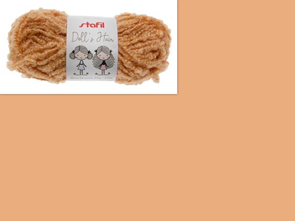 Boucle Yarn Doll’s Hair 25gr / 23mtr, Beige