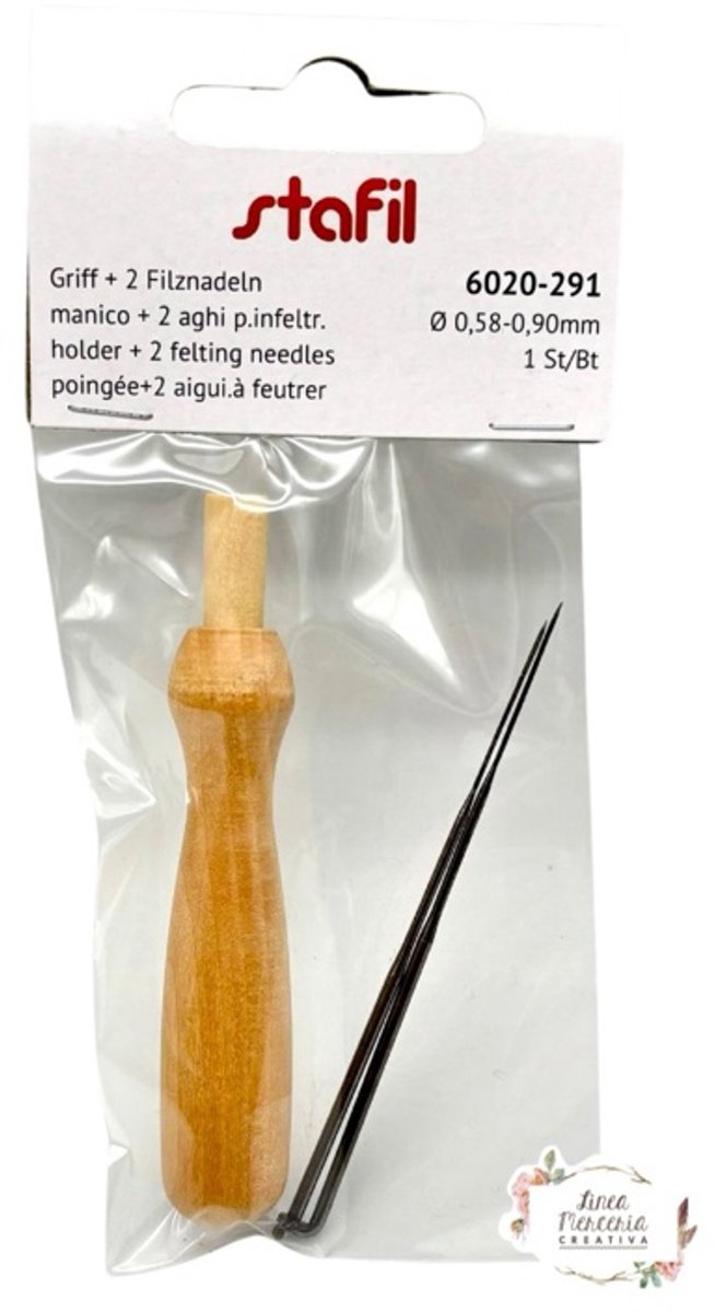 Handle with 1 felting needle + 1 needle