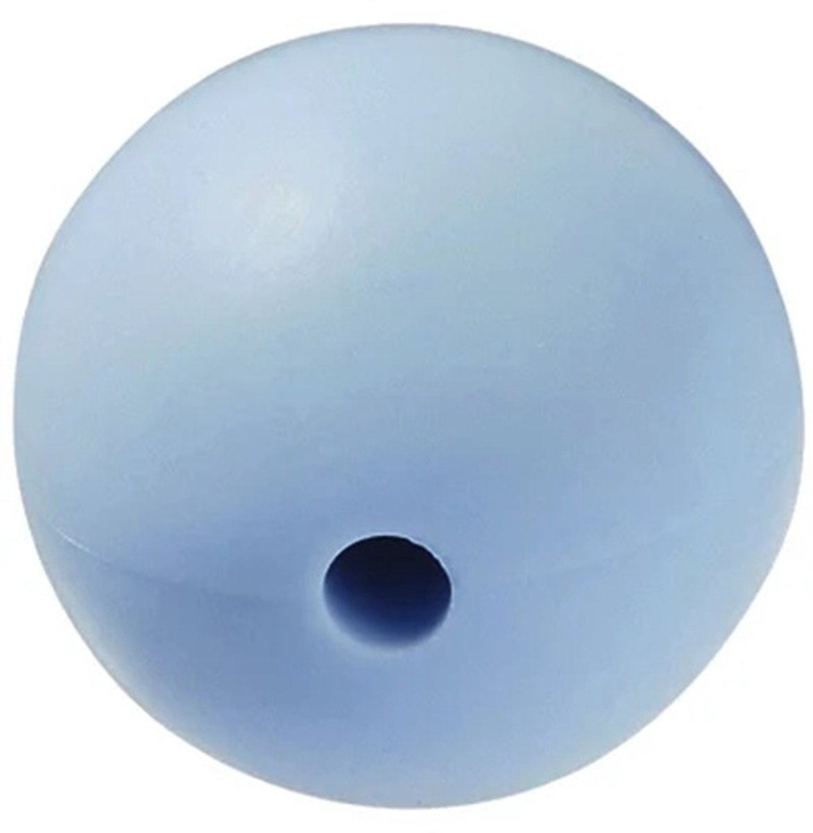 Kraal uit silicoon voor speenketting 4pcs x 15mm, Grijs/blauw