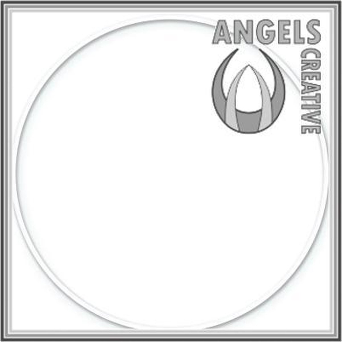 Metalen ring, wit 35 cm