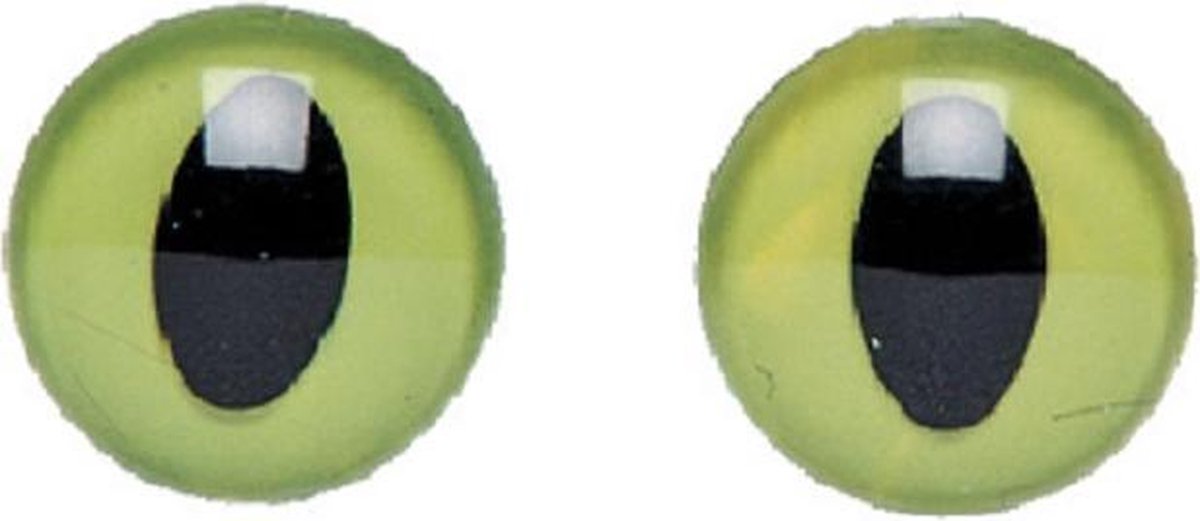 Plastic Aannaai Ogen - 12mm - 2 Stuks