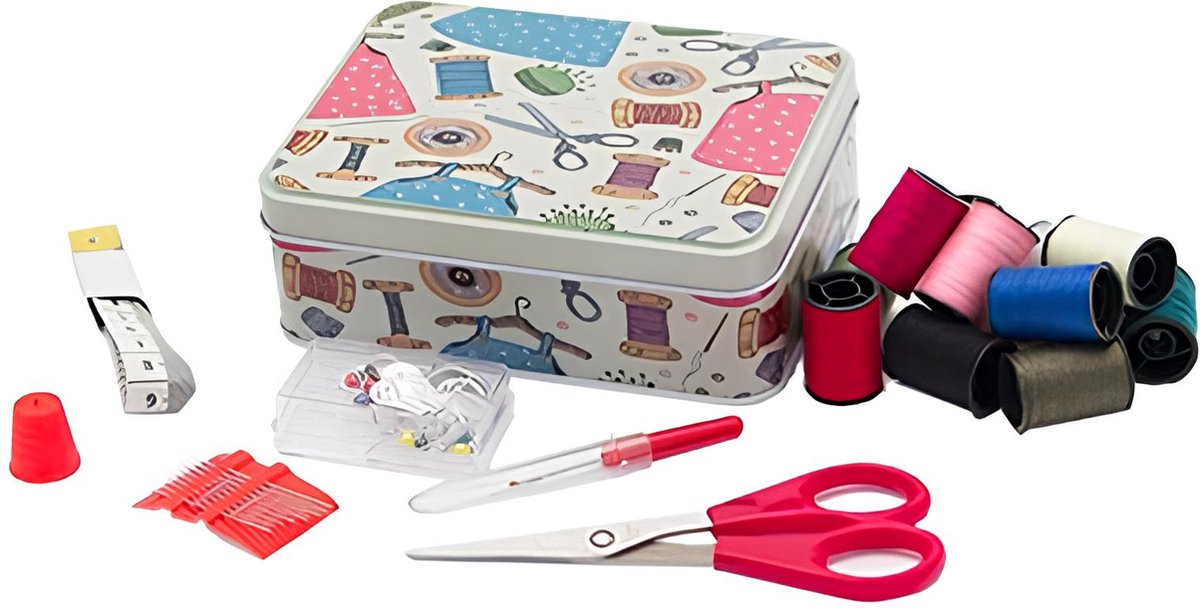 Sewing box filled, 13,7×9,6×4,8cm color 1