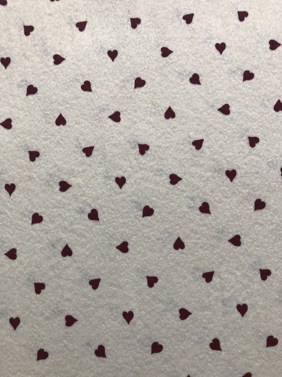 Synthetisch   3 STUKS 1 mm. 30x40cm - Knutselen - Creatieve hobby - Knippen en plakken - Kaarten maken - DIY- Donkerrood/Hartjes