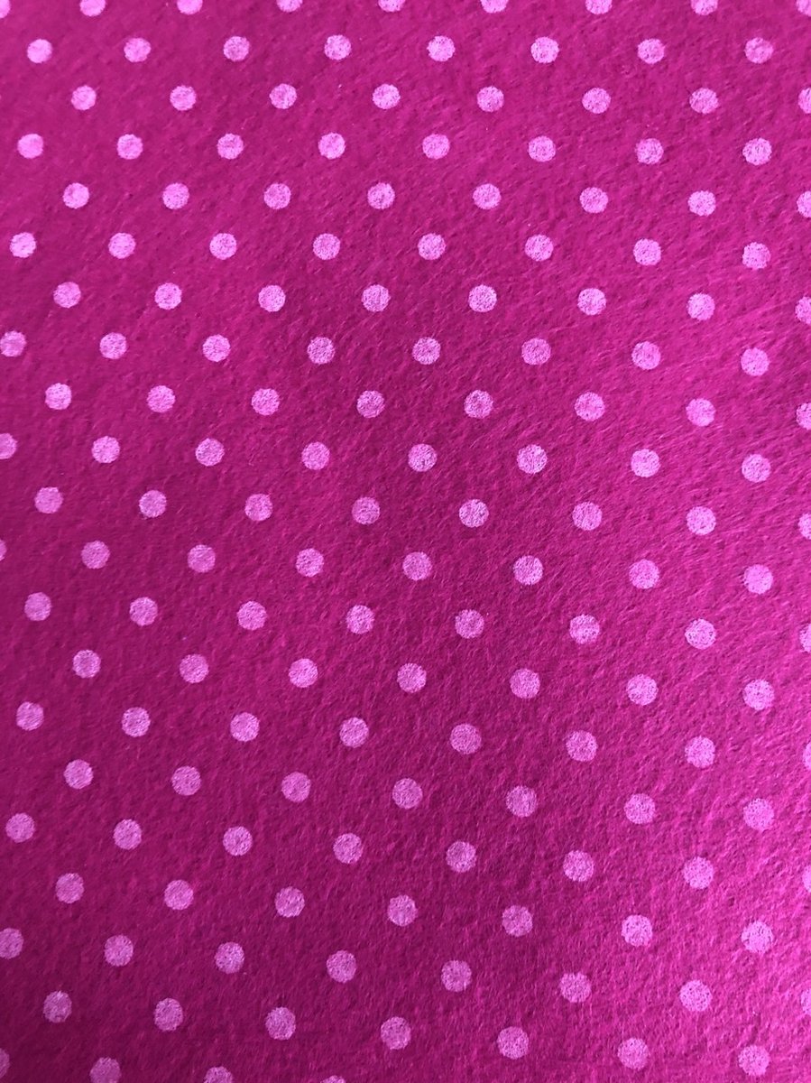 Synthetisch   3 STUKS 1 mm. 30x40cm - Knutselen - Creatieve hobby - Knippen en plakken - Kaarten maken - DIY- Fuchsia/Stippen