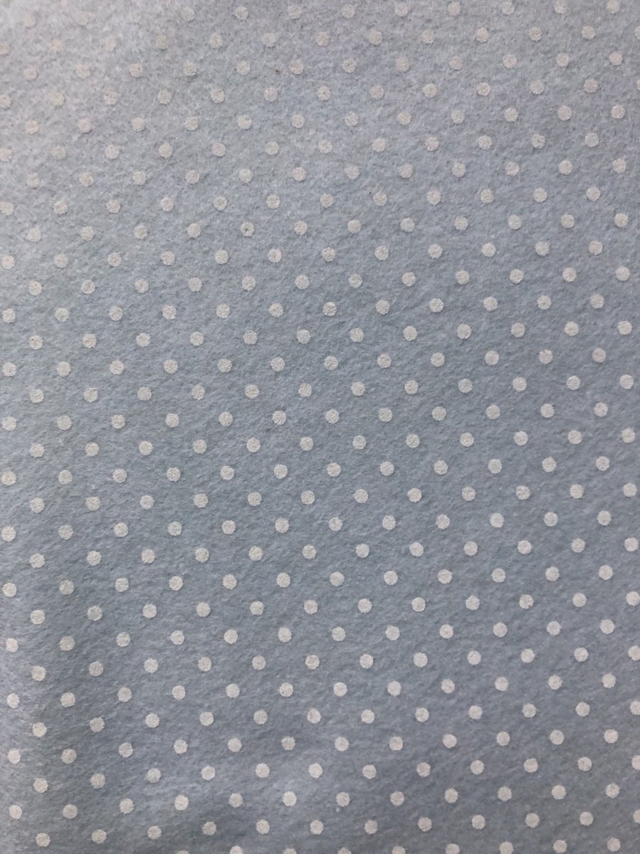 Synthetisch   3 STUKS 1 mm. 30x40cm - Knutselen - Creatieve hobby - Knippen en plakken - Kaarten maken - DIY- Hemelblauw/Wit/Stippen