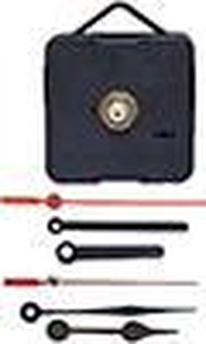 Uurwerk + 2 wijzer sets 10.8 mm