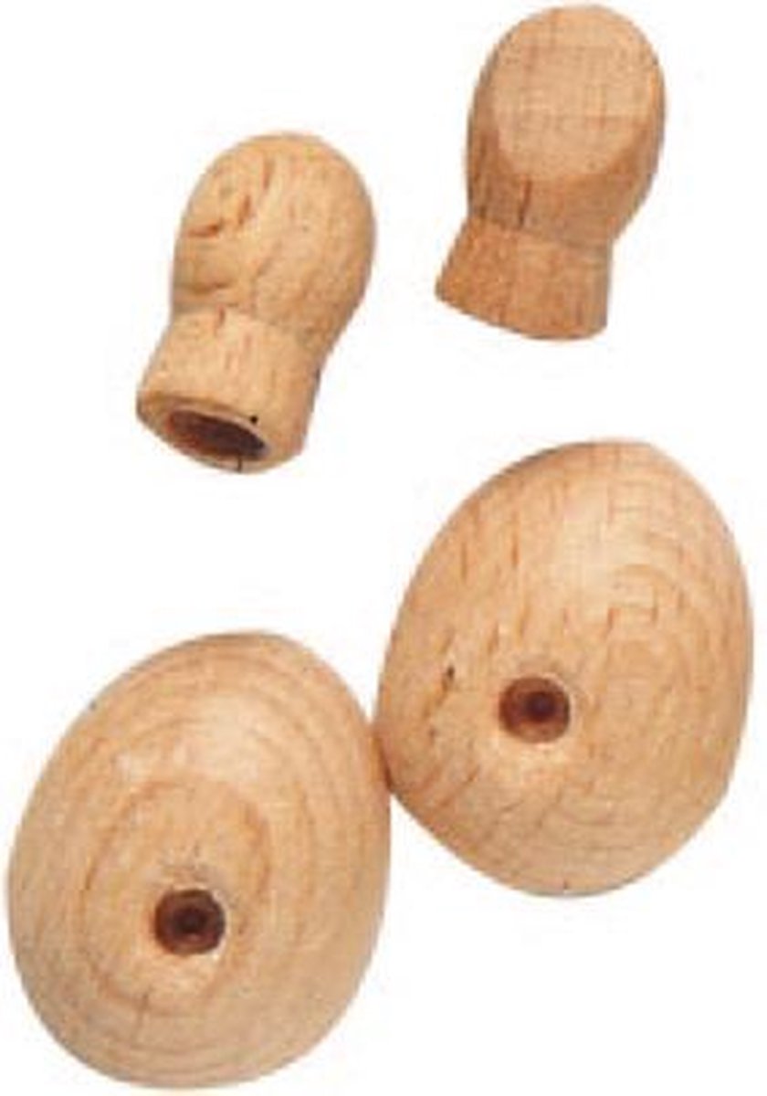 handen en voeten 14 mm x 16 mm, hout, 1 set