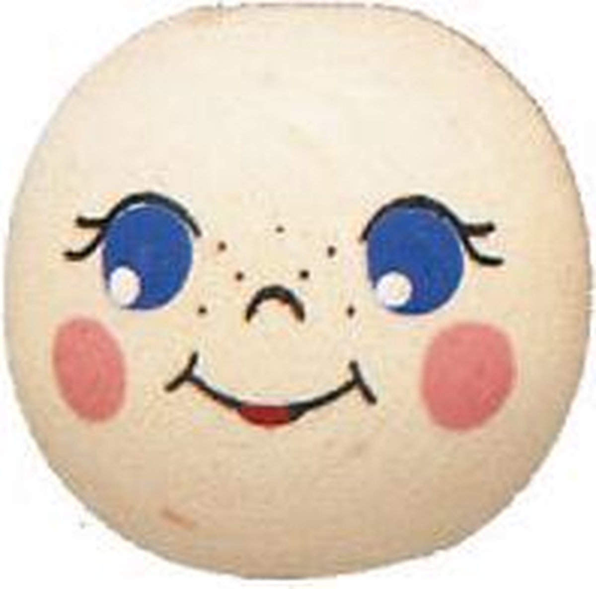 poppenhoofd 1.2 cm, hout, 2 stuks