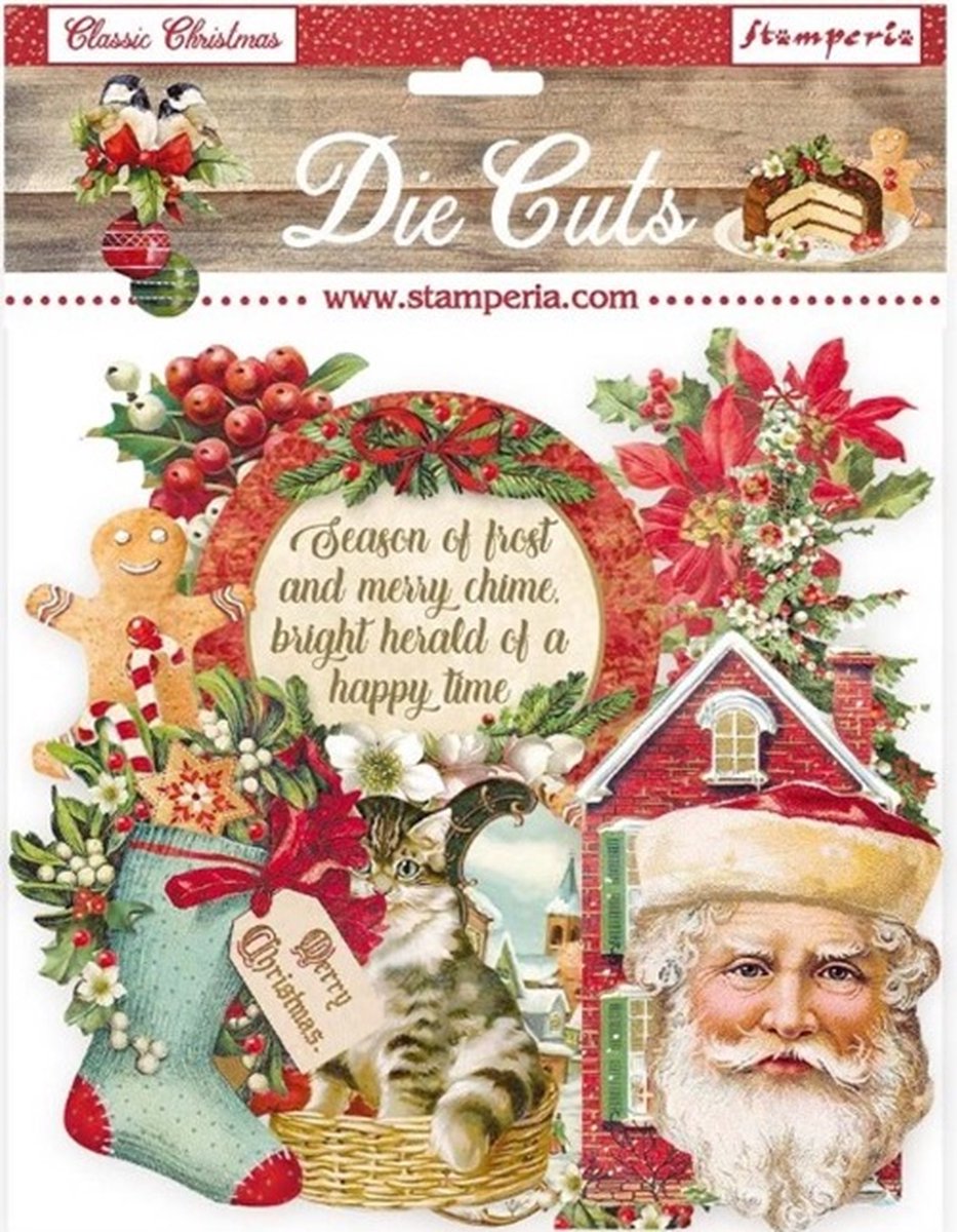 Stamperia Classic Christmas Die Cuts (38pcs) (DFLDC44)
