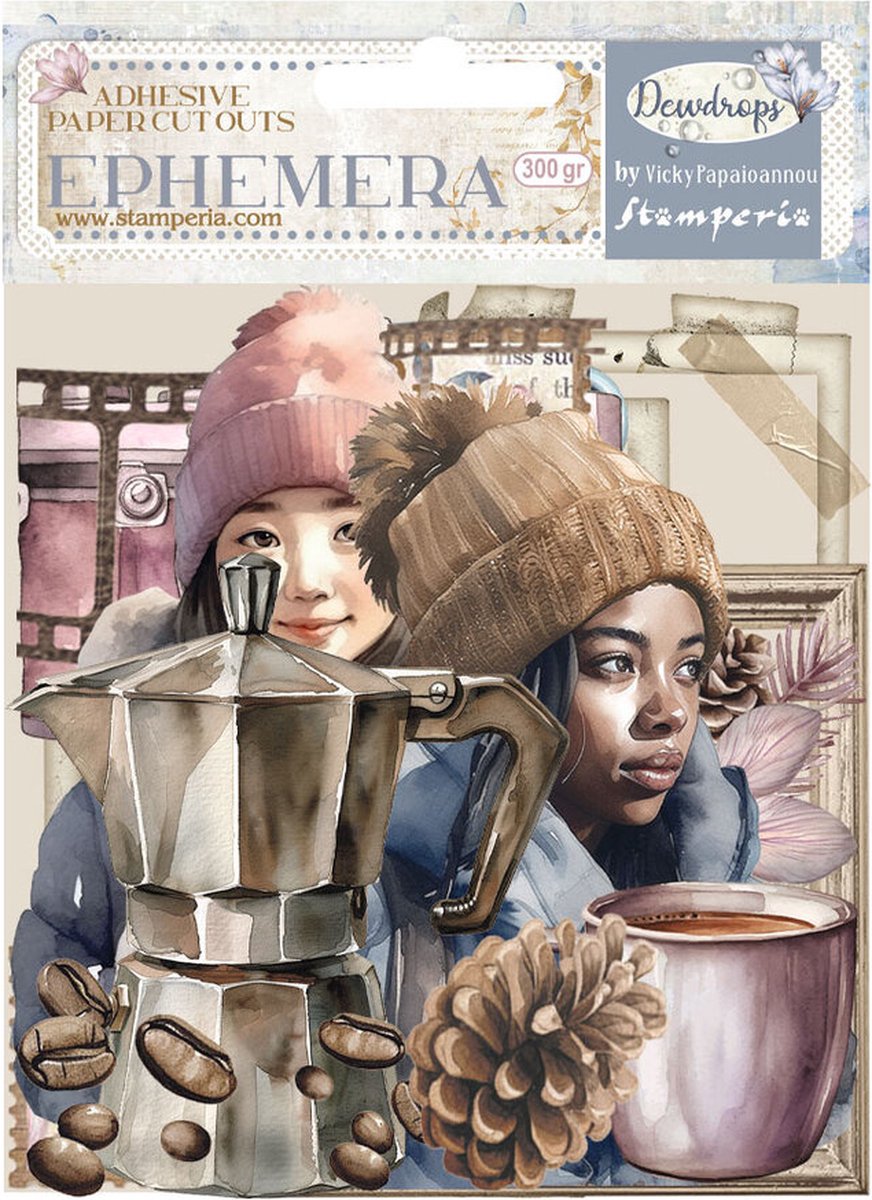 Stamperia - Create Happiness Dewdrops Ephemera (38pcs) (DFLCT57)