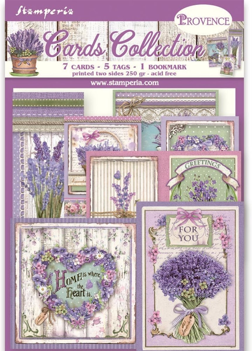 Stamperia Cards Collection Provence (SBCARD11)