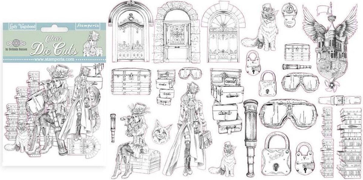 Stamperia Clear Die Cuts Lady Vagabond (DFLDCP02)
