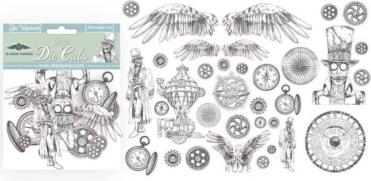 Stamperia Clear Die Cuts Sir Vagabond (DFLDCP01)