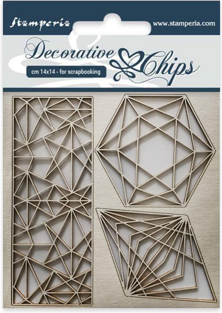 Stamperia Decorative Chips Geometry (SCB28)