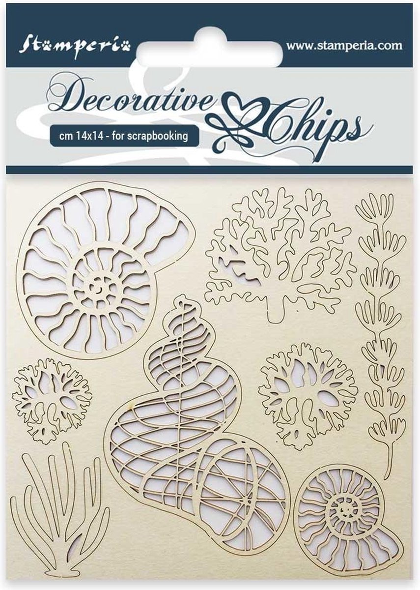 Stamperia Decorative Chips Shells (SCB12)