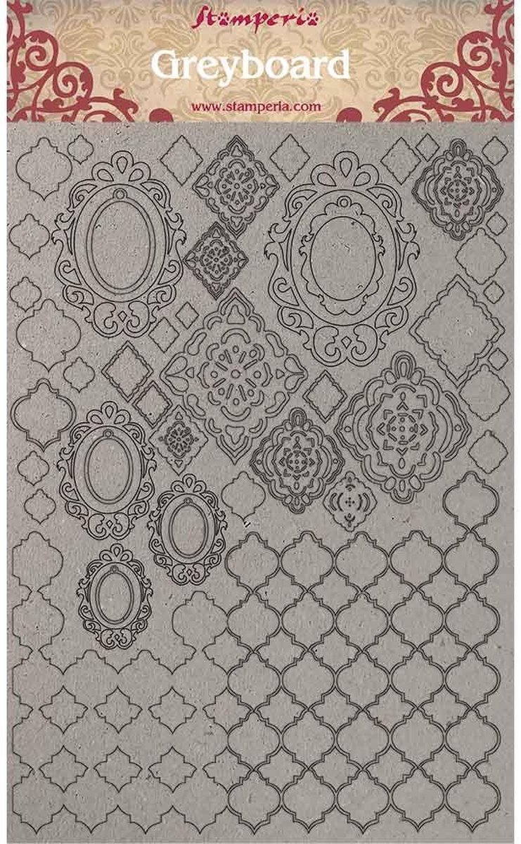 Stamperia Greyboard A4 Wallpaper (KLSPDA403)