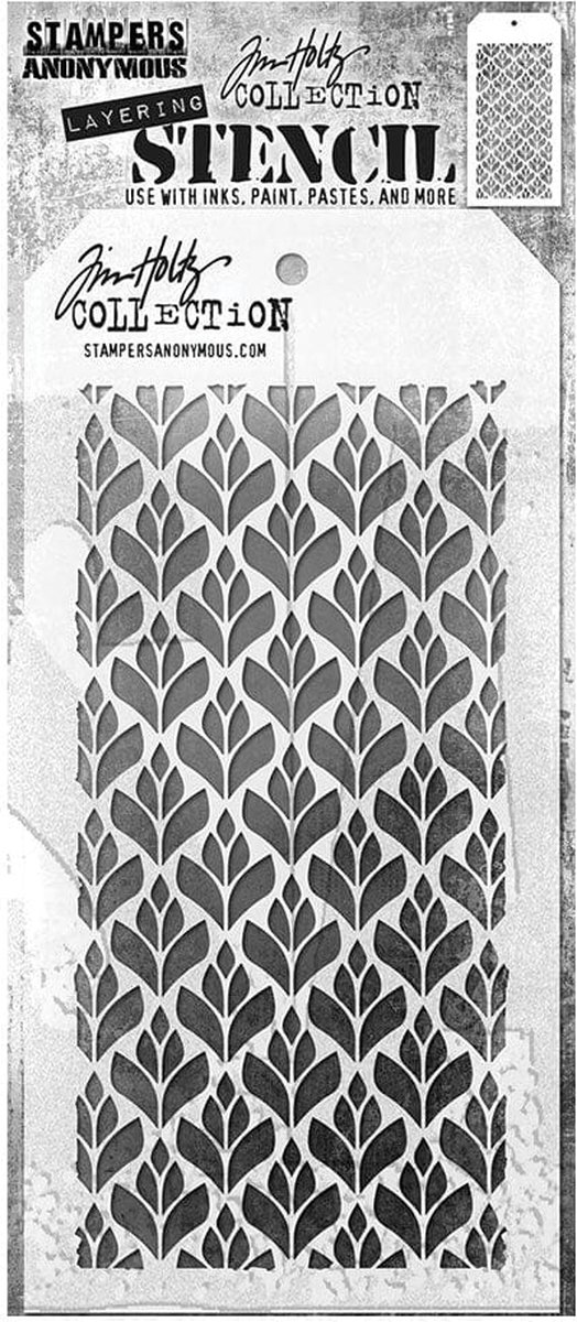 Tim Holtz layering stencil nr. 182 Deco floral