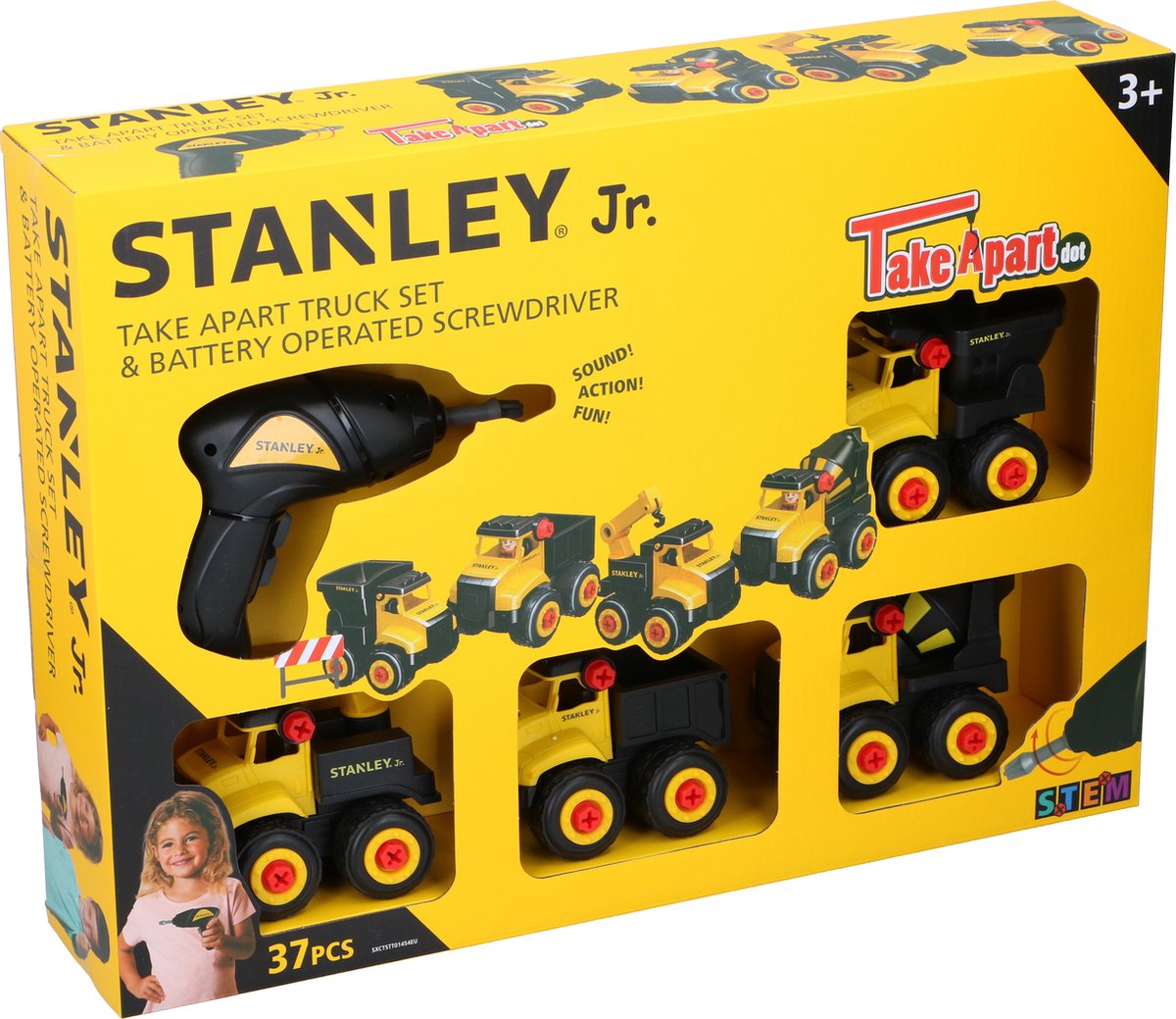 Stanley DIY Speelgoedset - Bouwset - 37 Onderdelen - STEM-Speelgoed