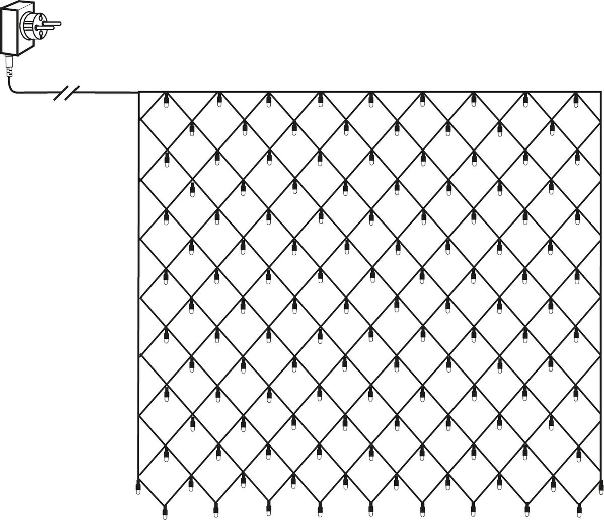 Star Trading LED-kerstdecoratie Vuurwerk vanStar Trading, hangende kerstdecoratie in zilver, vuurwerk warmwit, met kabel, Ø: 45 cm