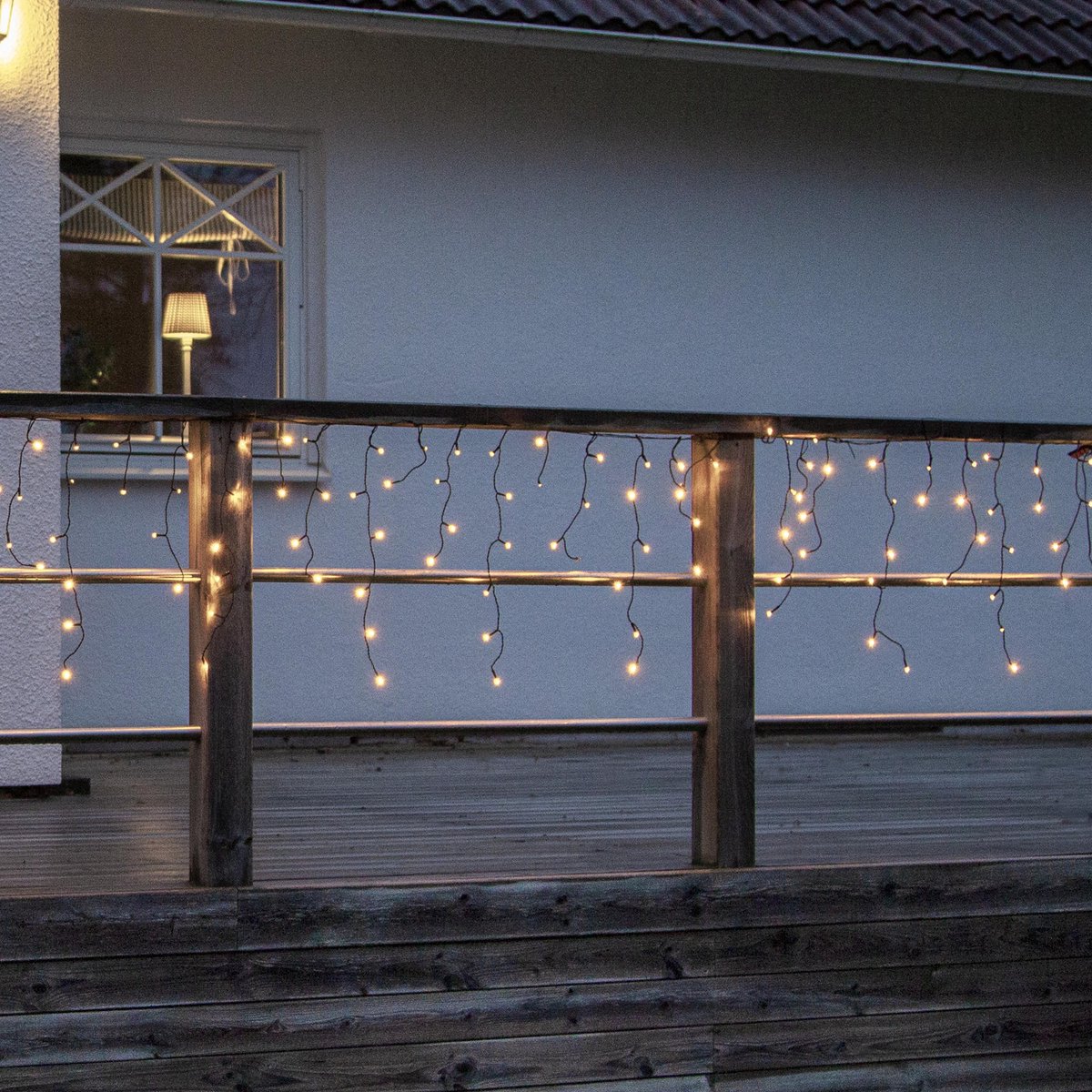 Star Trading LED-lichtgordijn Crispy Ice White, 480 LEDs, 12m
