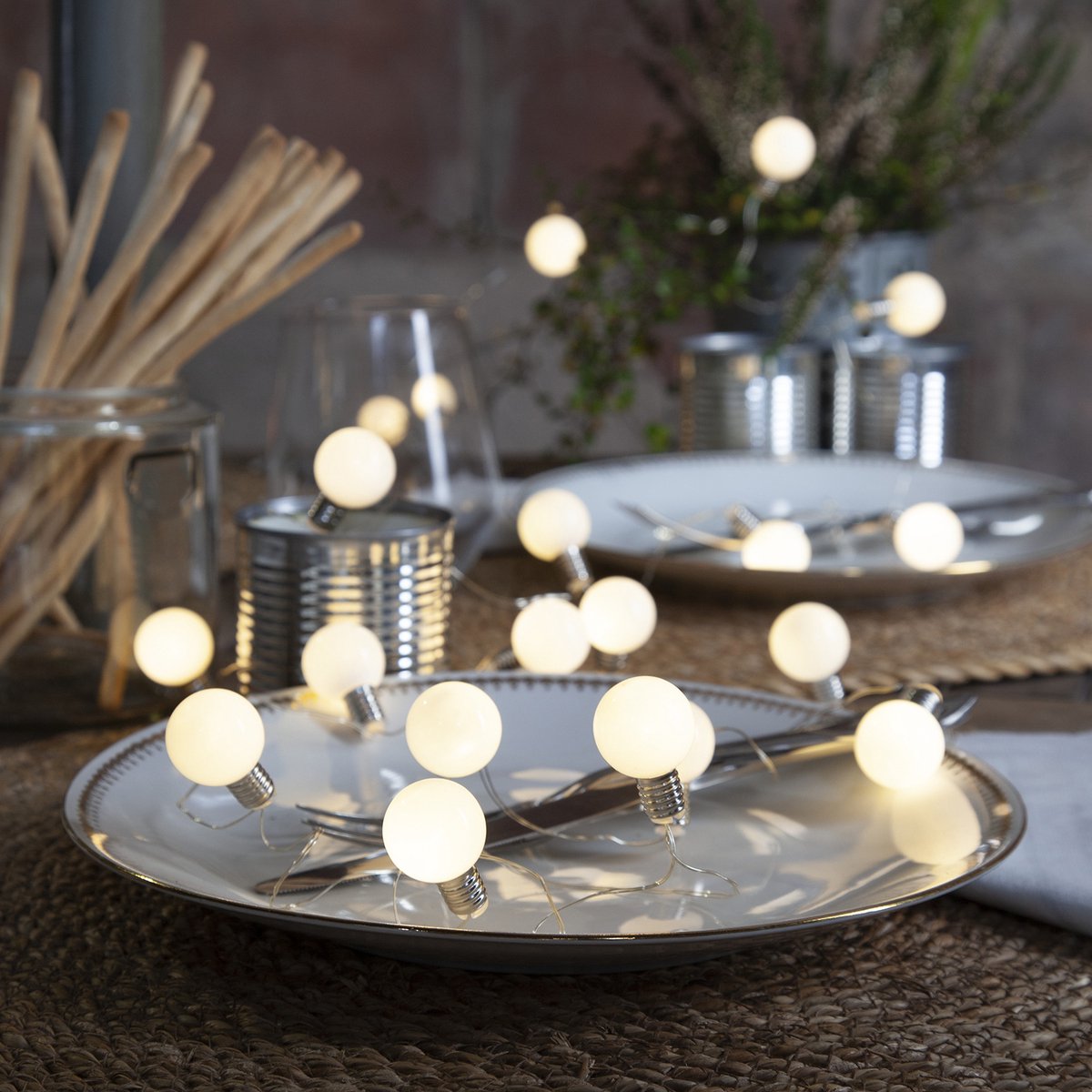 Star Trading sprookjesverlichting Mini Glow, ondoorzichtig, LED, ballen, timer, warm wit, voor binnengebruik, 3 meter