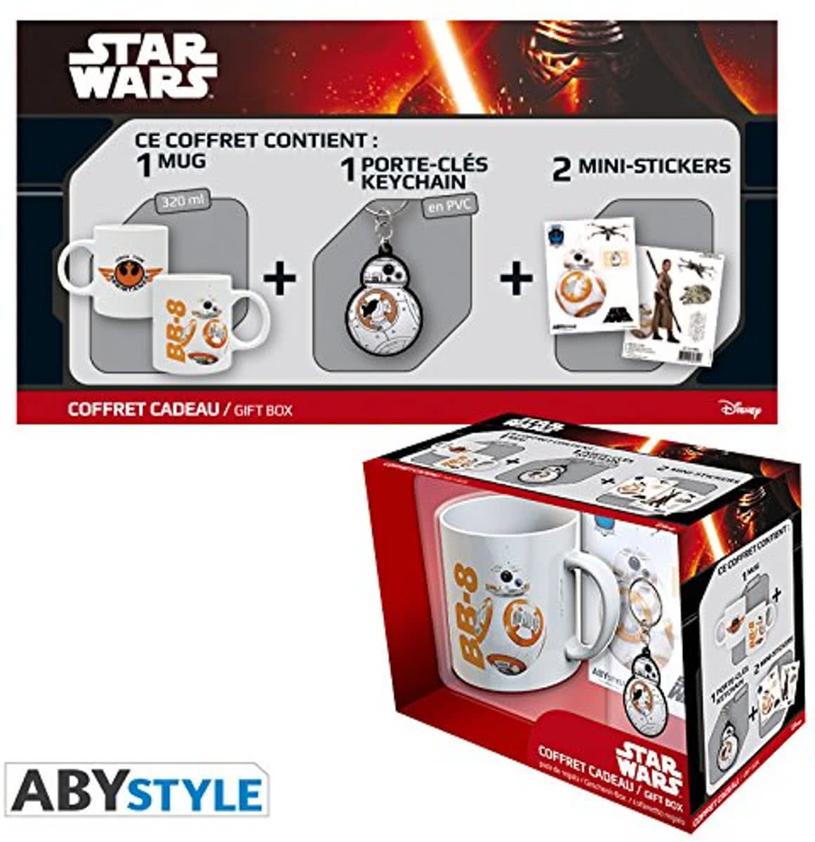 STAR WARS - Cadeauset - Mok320ml + sleutelhanger + 2 miniStickers