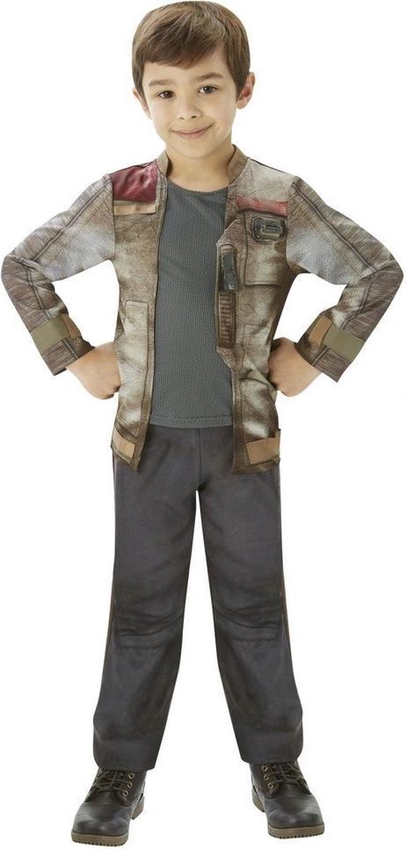 Star Wars Childrens/Kids Force Awakens Finn Deluxe Costume (Brown/Black)