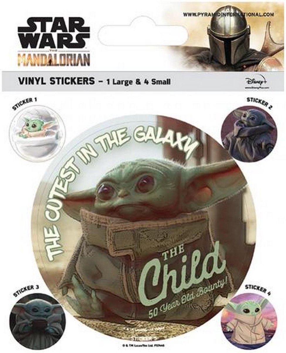 Star Wars The Mandalorian Stickers Set (Multicoloured)