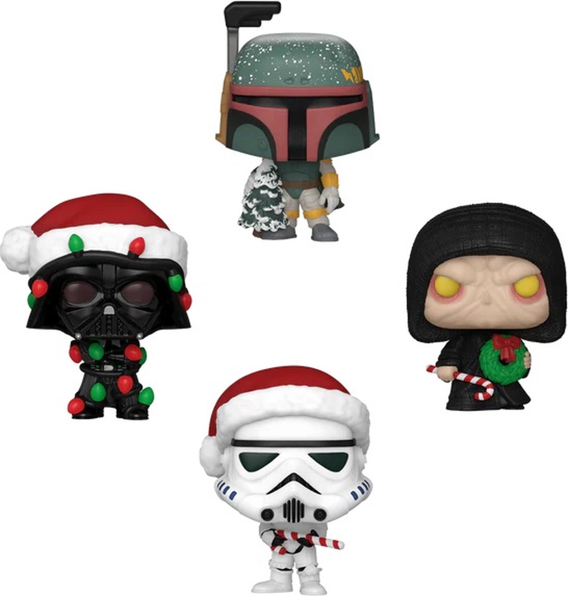 Star Wars Tree Happy Holidays Box Funko Pocket Pop! meerkleurig