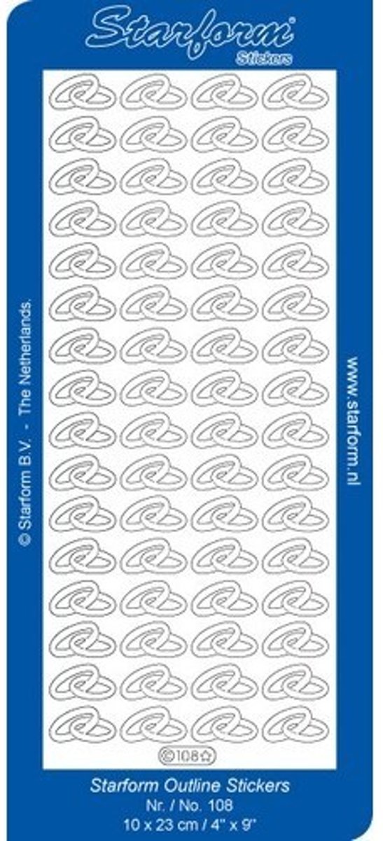  s - 10 Vellen - Trouwringen - Zilver