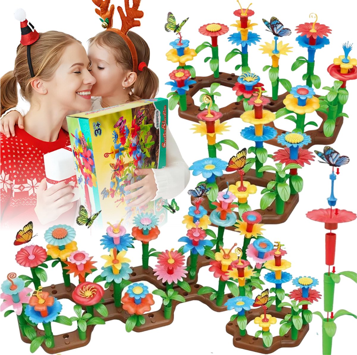 Starky - Grote Bloemstenen Set - Creatieve Tuin - Bouquet Kinderen - XXL Set