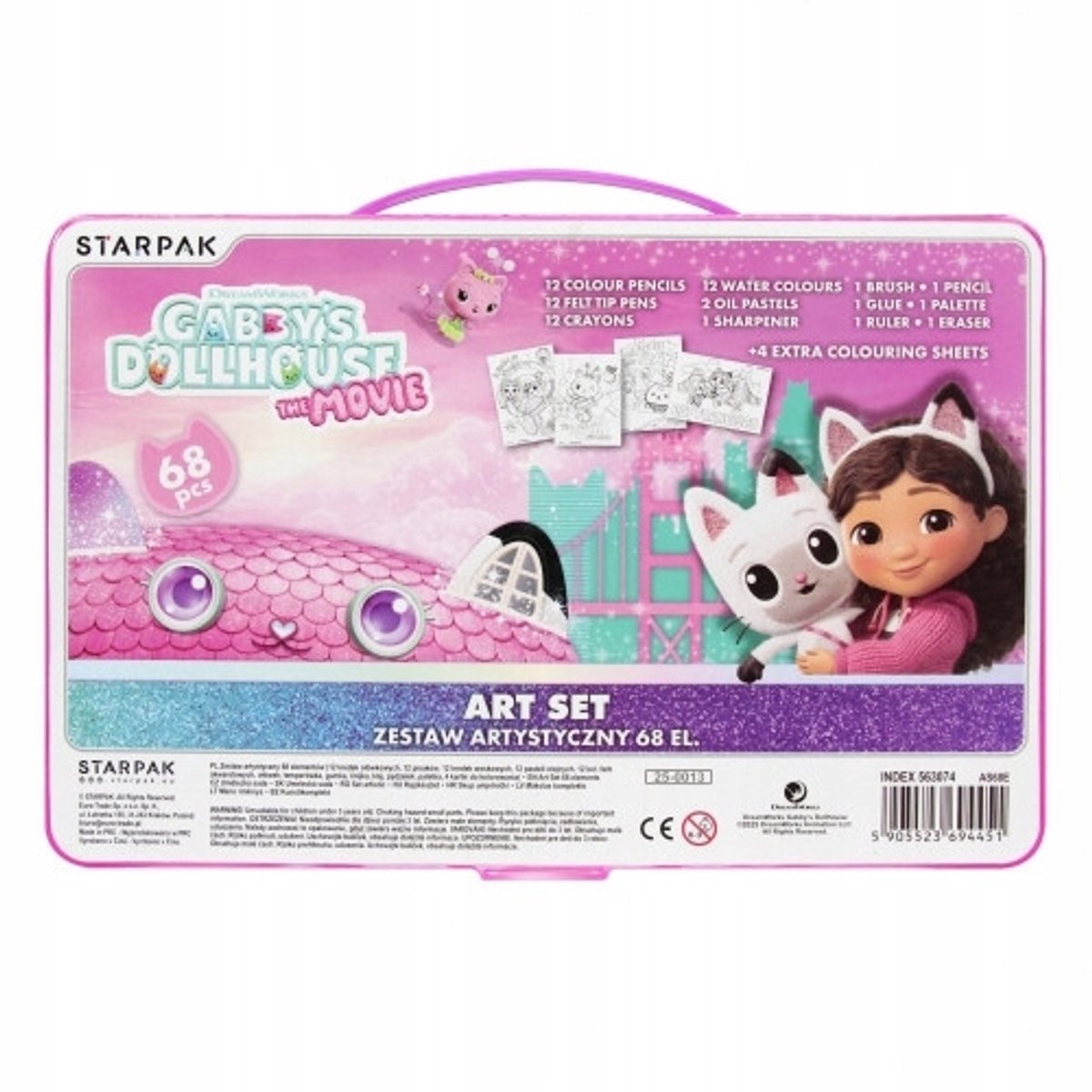 Gabbys poppenhuisknutselpakket 68 onderdelen STARPAK