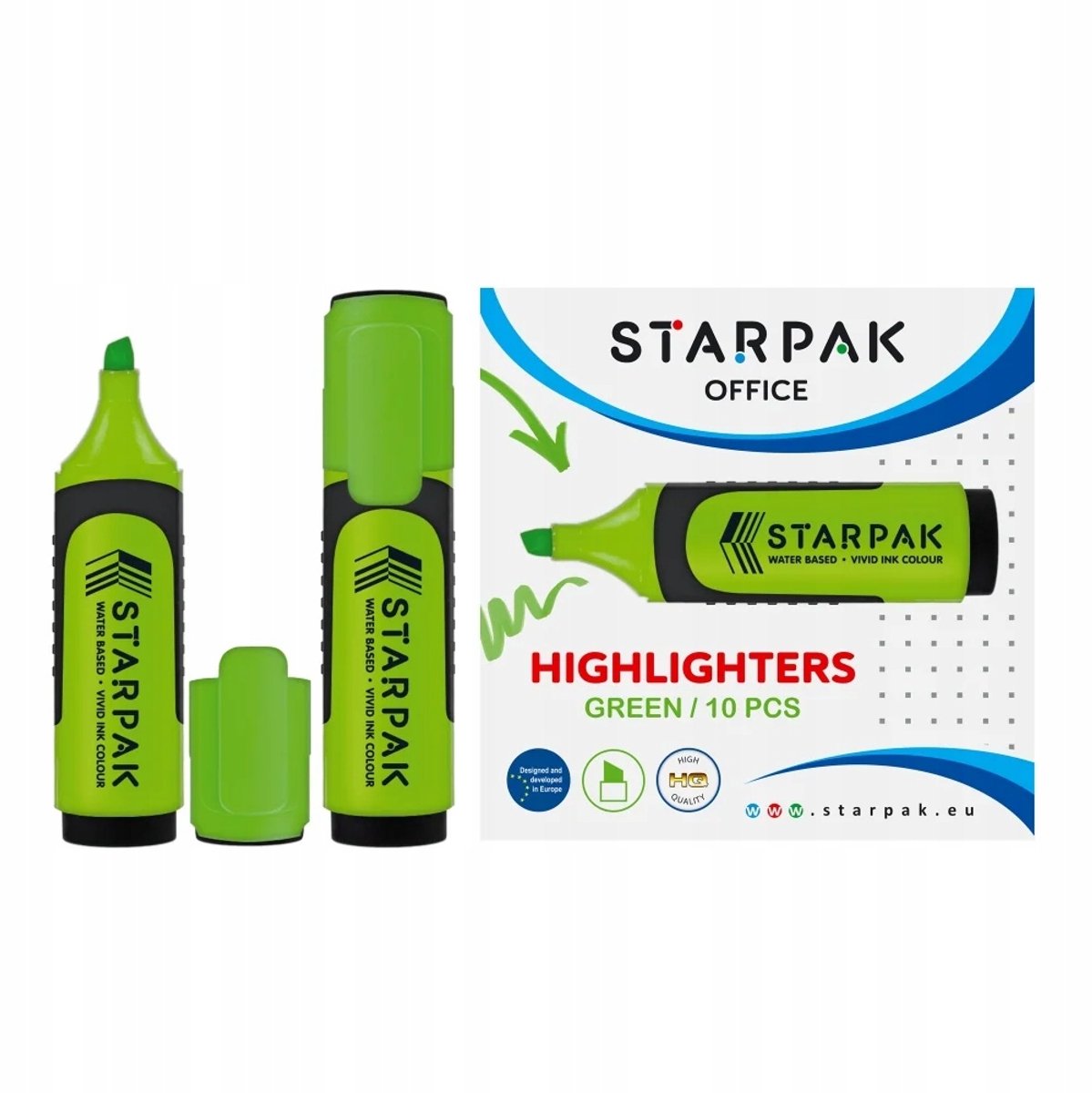 STARPAK Groene markeerstift - Essentiële markeerstift voor studie en werk
