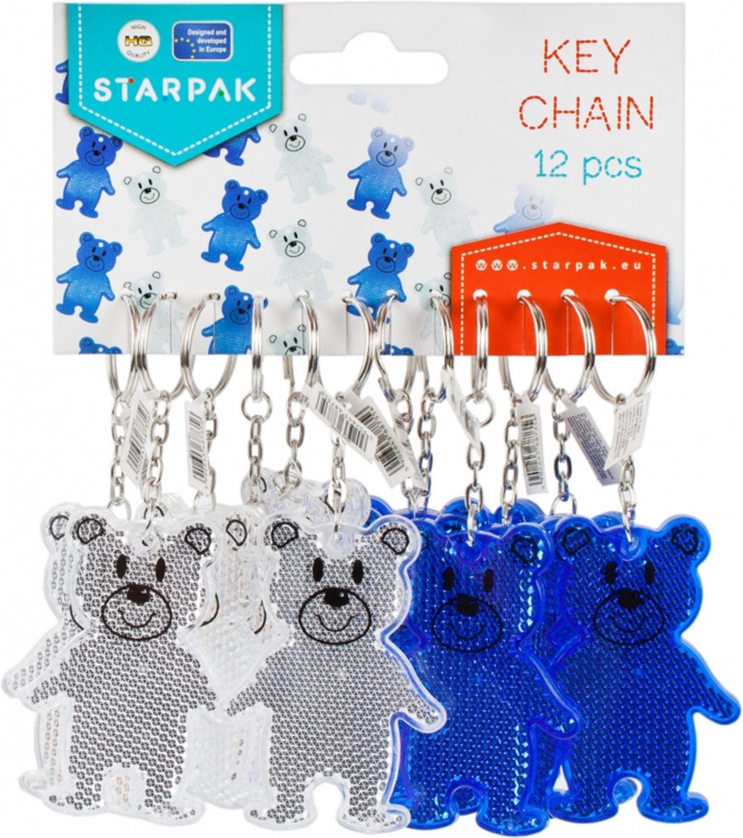 Sleutelhanger met reflector beer