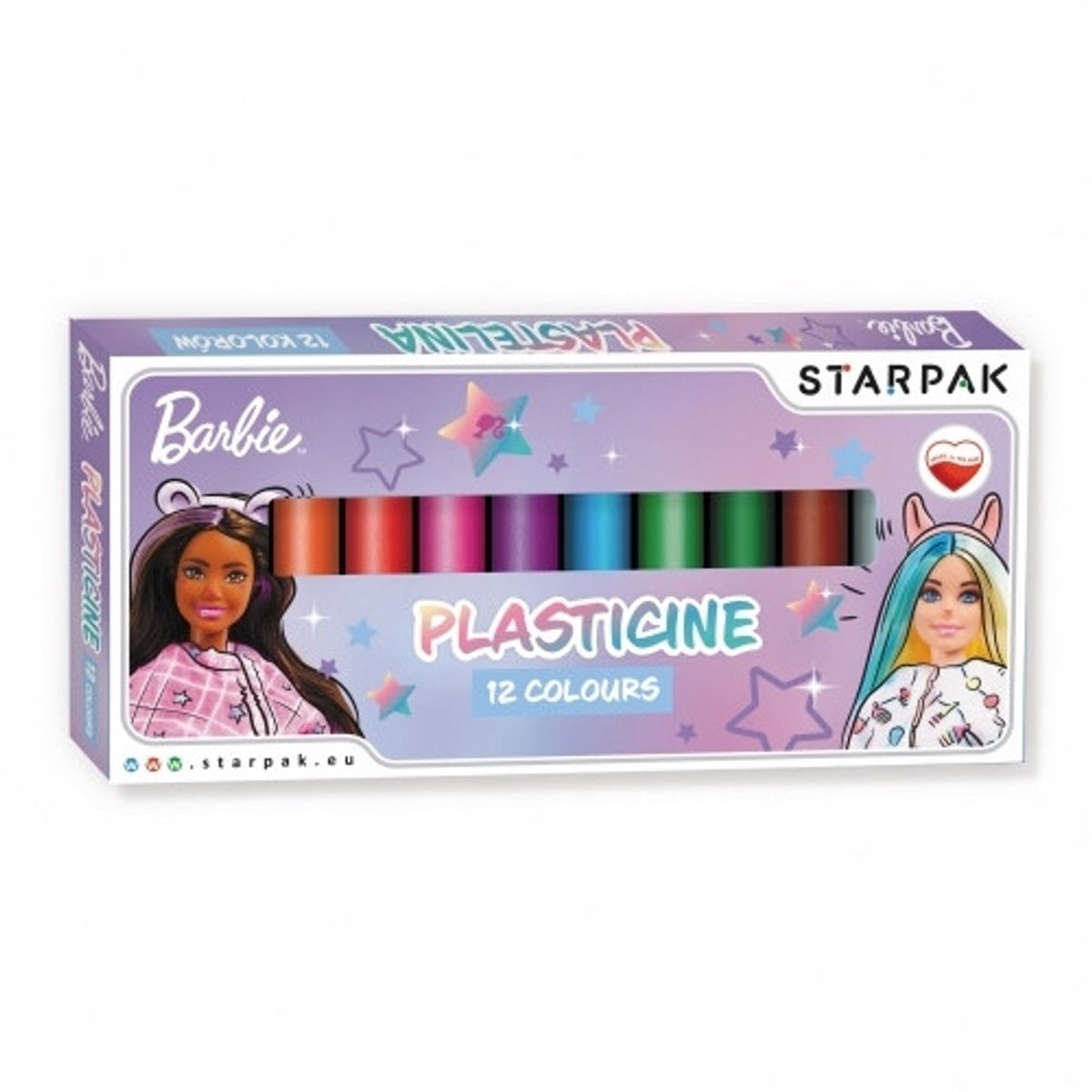 Starpak Kneedbare Klei 12 Kleuren Barbie - School & Knutselen