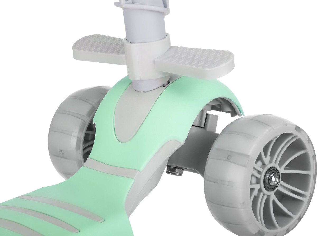 Stars Driewieler 5-in-1 - Kinderstep - Step 3 Wielen - tot 20 kg - Kinderstep met Lichtgevende Wielen - Driewieler met Duwstang