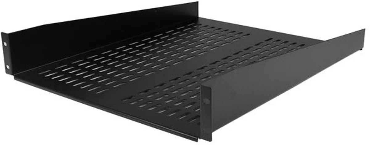 StarTech.com 2U 22inch ventilerende plank rack monteerbaar Vaste Plank Serverrack Serverkast 22kg