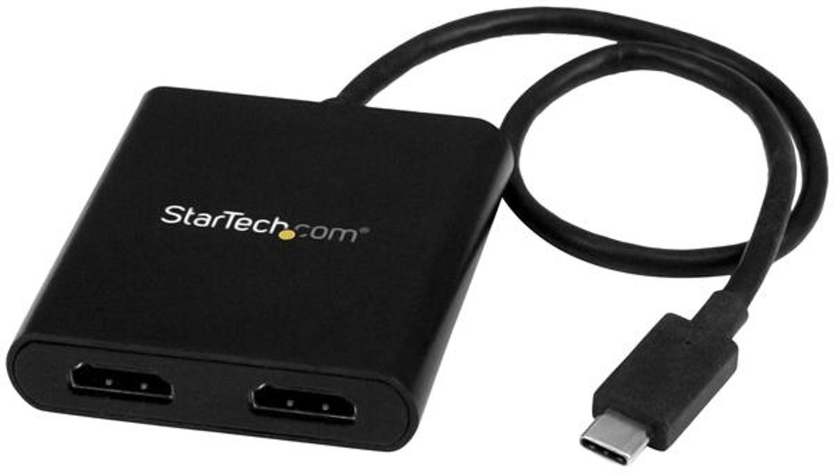 StarTech.com USB-C naar HDMI multi-monitor splitter 2-poorts MST Hub