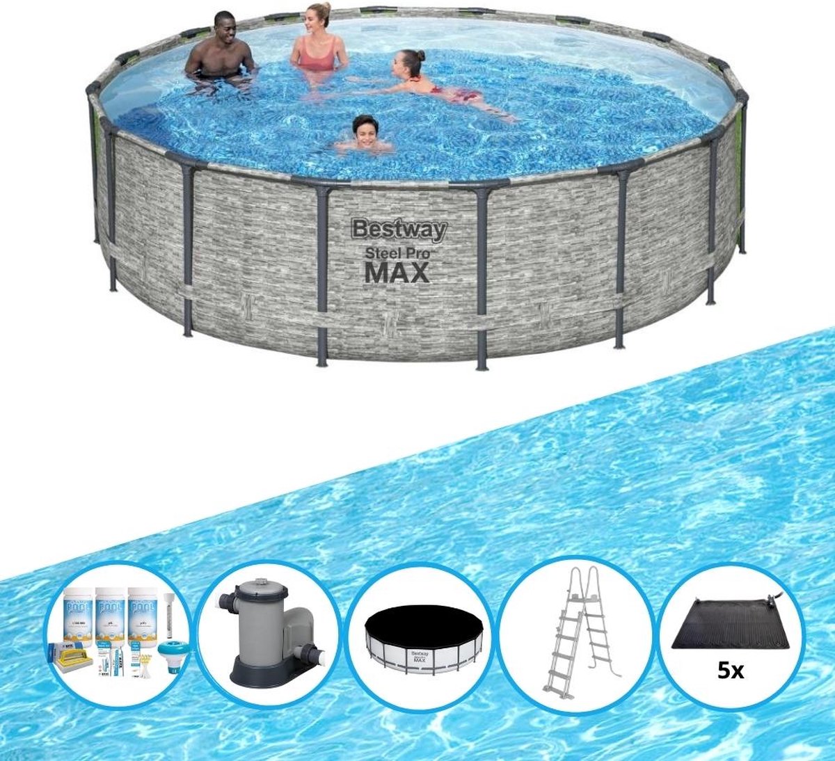 Zwembad Steel Pro MAX - Zwembad Deal - 488x122 cm