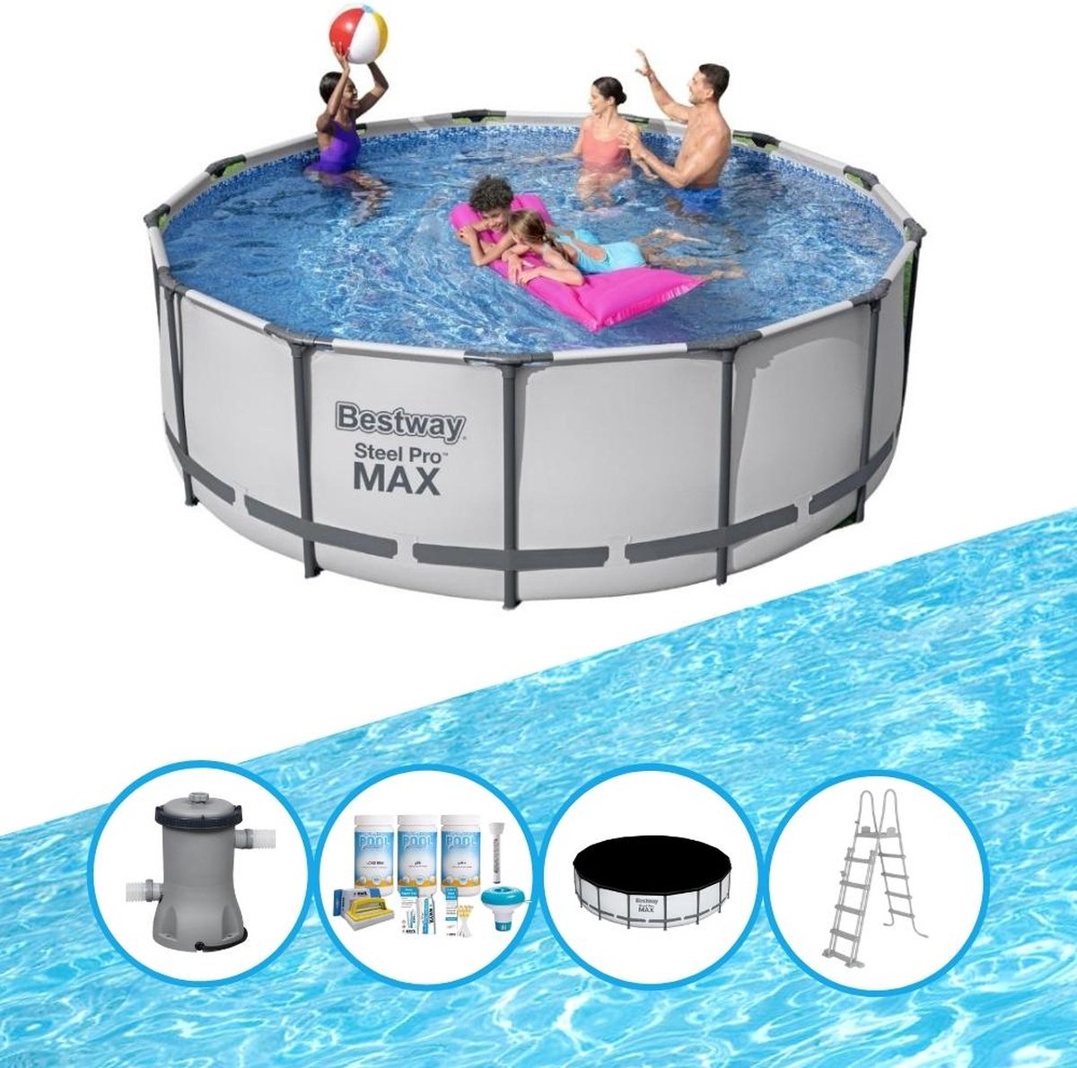 Zwembad Steel Pro MAX - Zwembadpakket - 396x122 cm