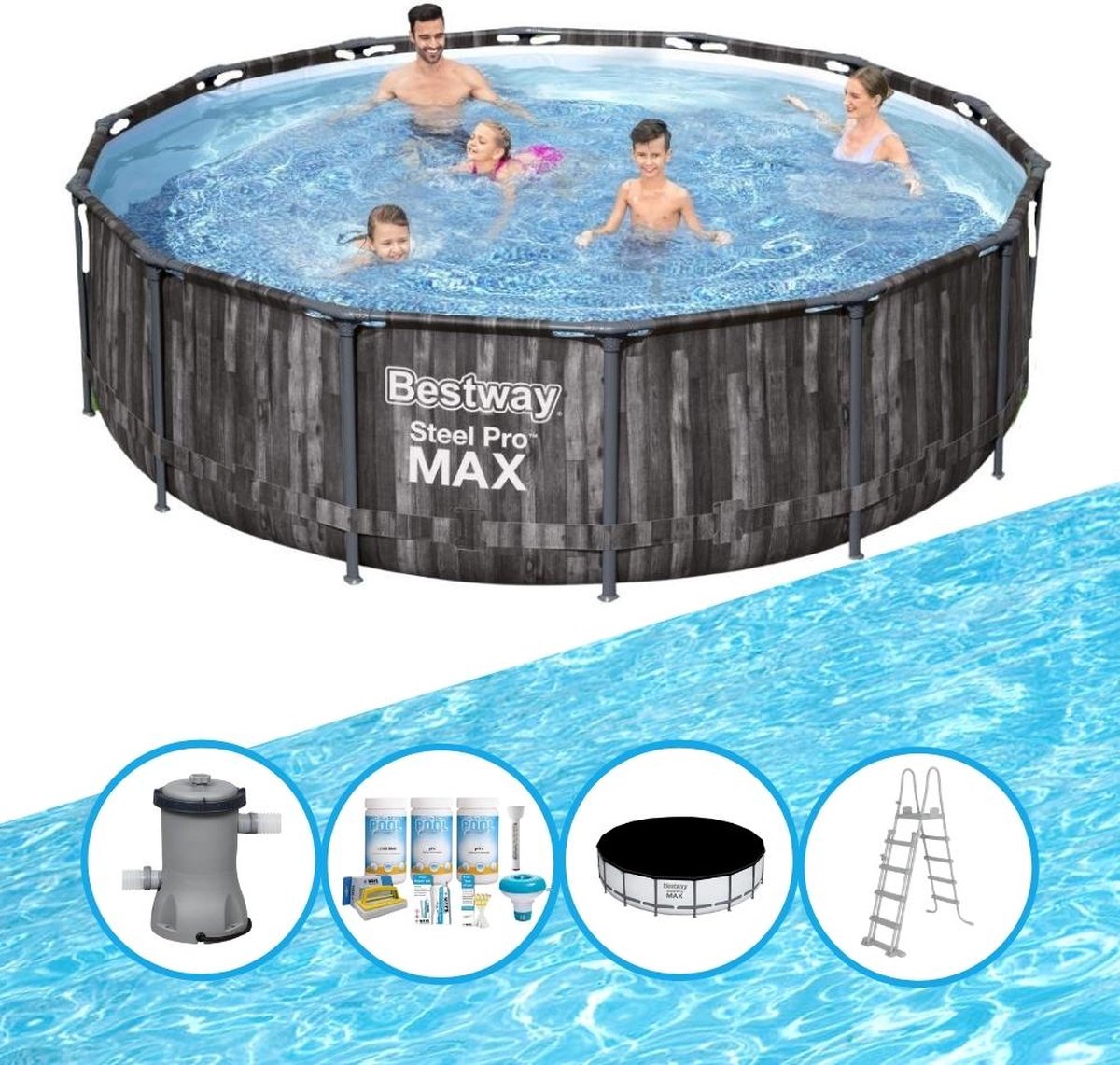 Zwembad Steel Pro MAX - Zwembadpakket - 427x107 cm