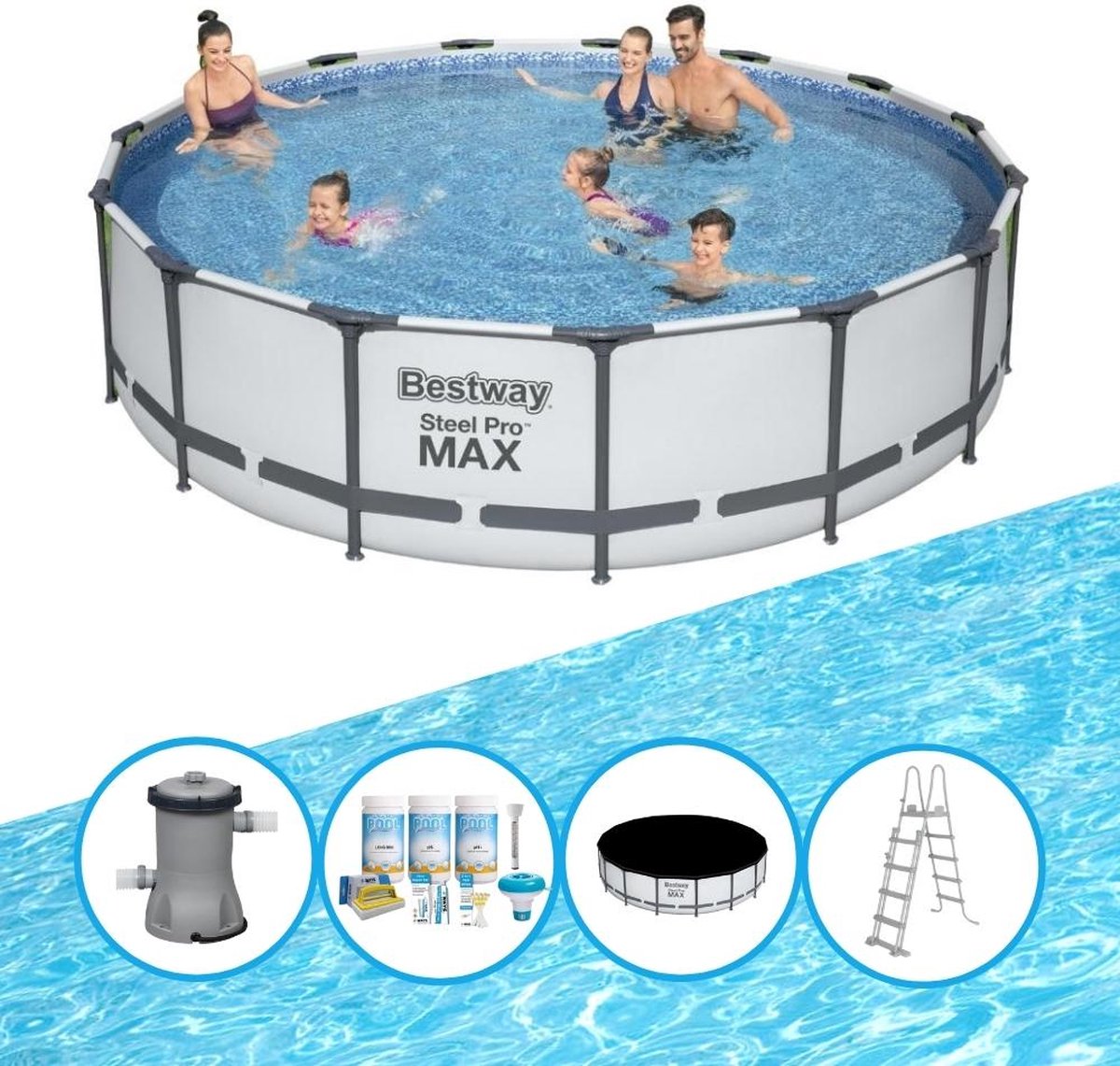 Zwembad Steel Pro MAX - Zwembadpakket - 457x107 cm