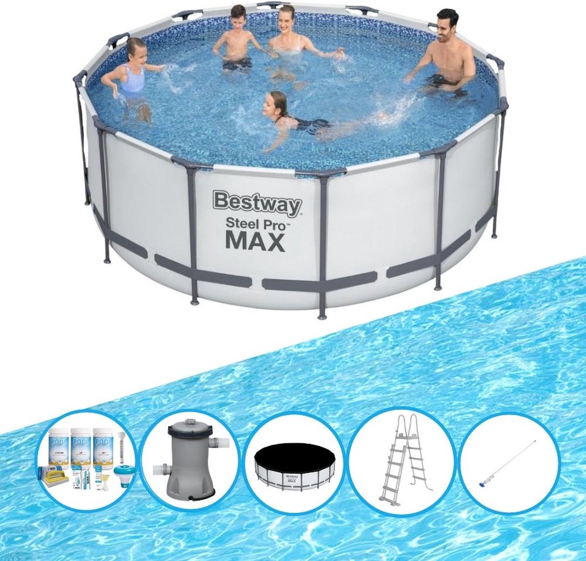 Zwembad Steel Pro MAX - Zwembadset - 366x122 cm