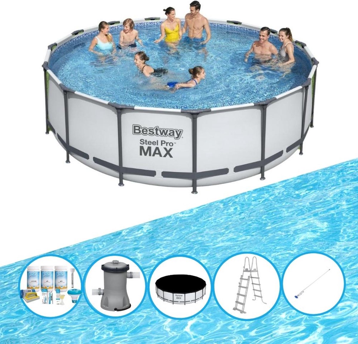 Zwembad Steel Pro MAX - Zwembadset - 457x122 cm