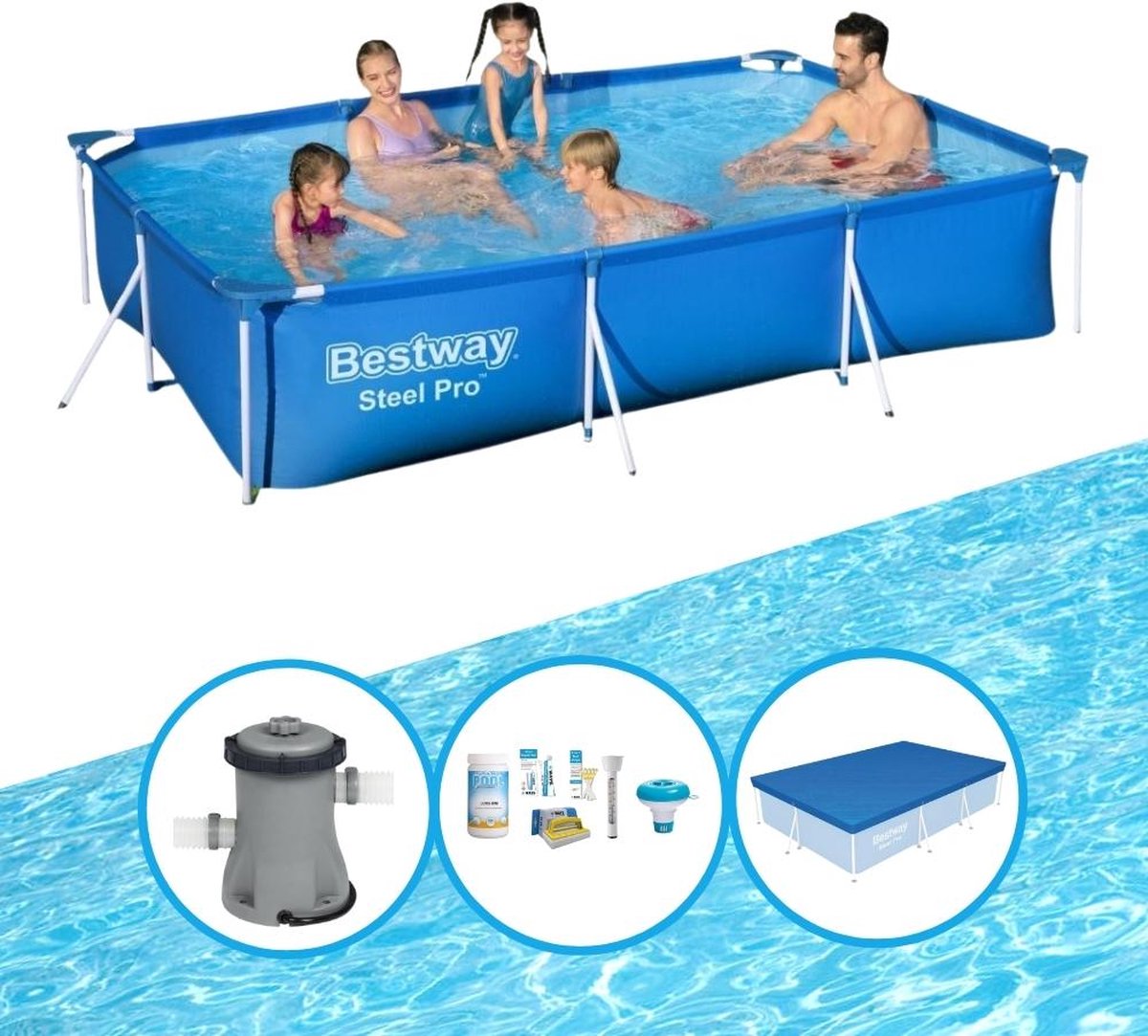 Zwembad Steel Pro - Zwembadpakket - 300x201x66 cm