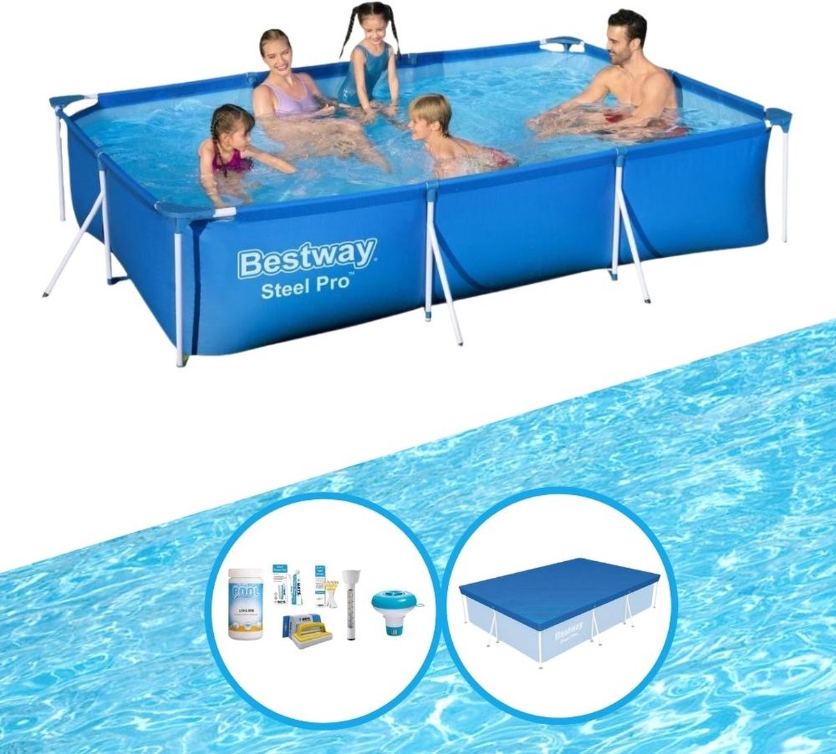 Zwembad Steel Pro 300x201x66 cm - Zwembadpakket