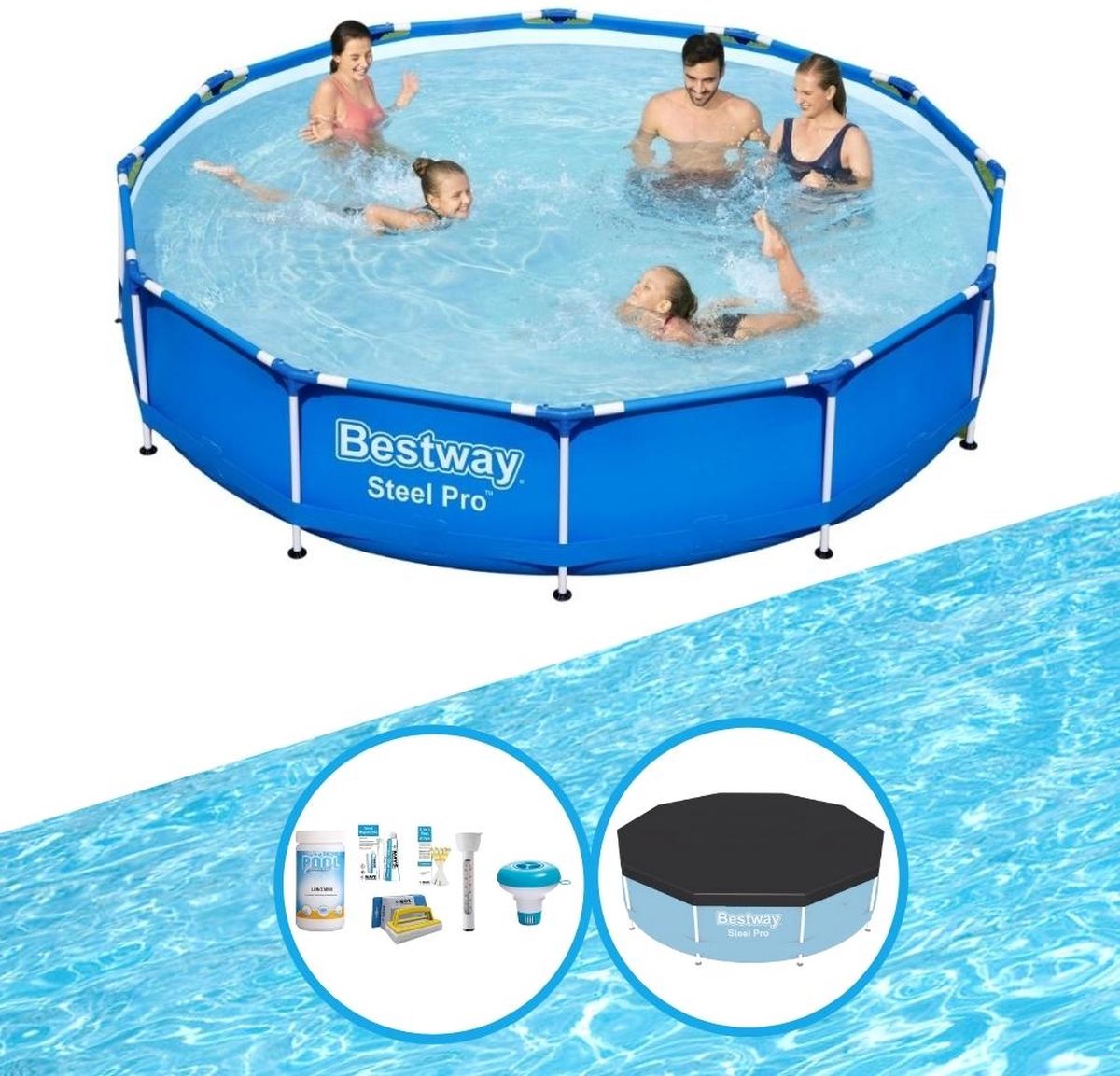 Zwembad Steel Pro 366x76 cm - Zwembadpakket