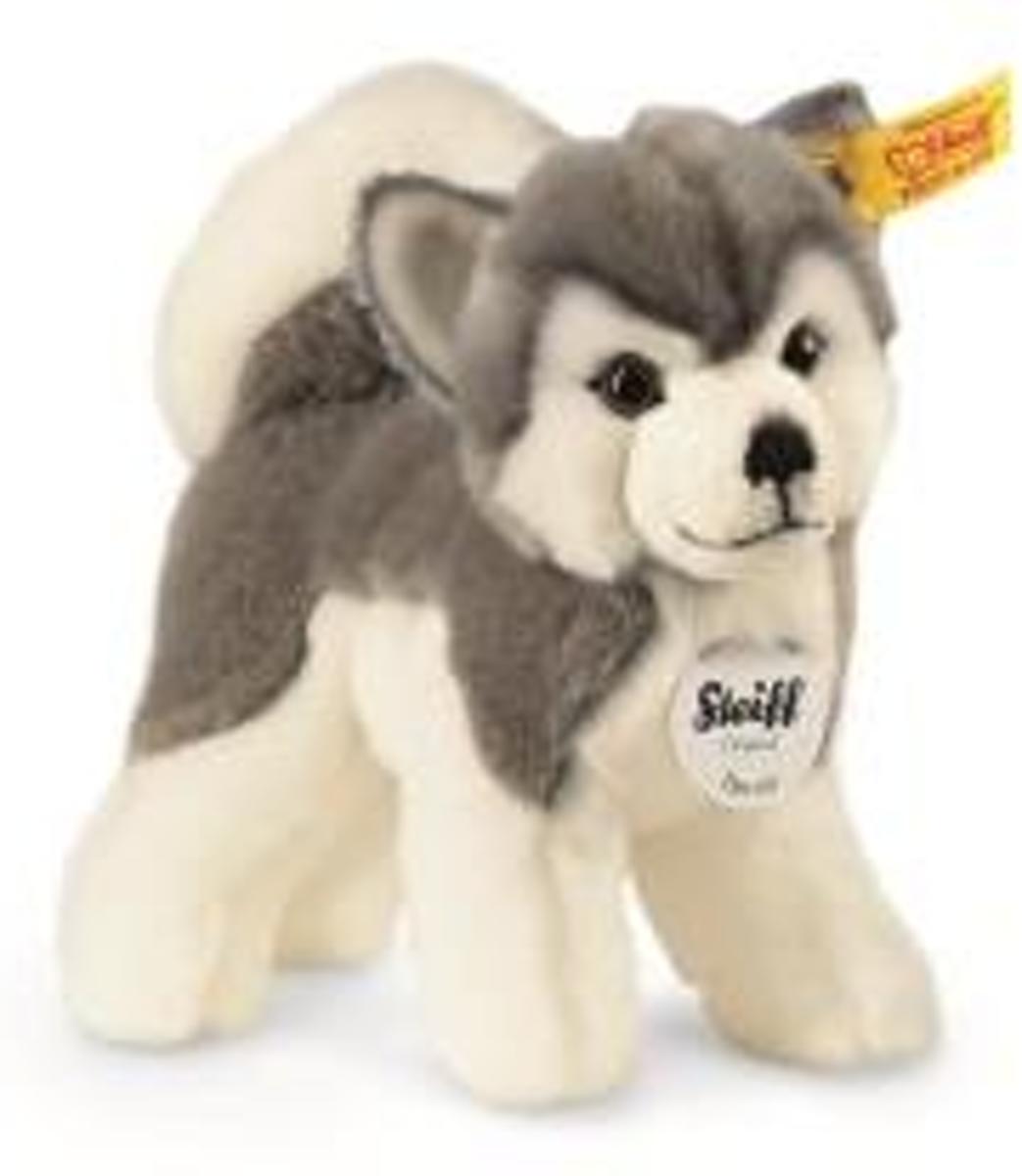 Staande Husky knuffel 17 cm Steiff Bernie
