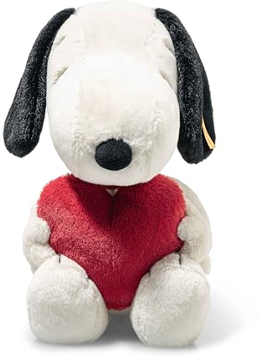 Steiff Snoopy met hart 30 cm. EAN 024375
