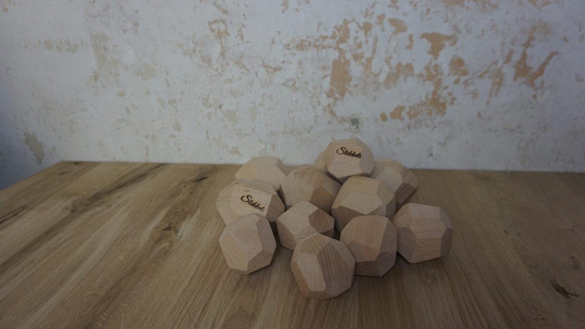Karkendiem Stekkels 12 blokken beukenhout